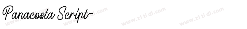 Panacosta Script字体转换 Panacosta Script字体转换